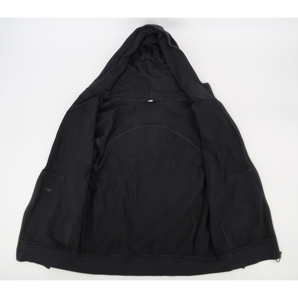 Lululemon Women's 6 Peloton All Yours Full Zip Hoodie Black Terry Sweatshirt - Picture 6 of 7